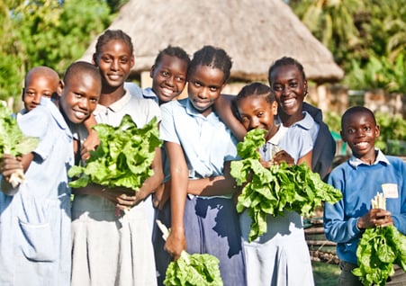 Happy Kenyan farmers